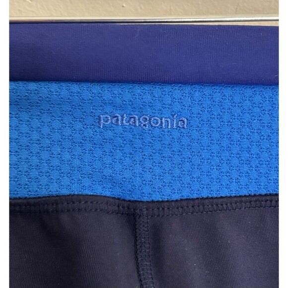PATAGONIA Pliant Flare Yoga Pants Women XS Navy Blue Stretch Activewear Gym - Picture 5 of 11